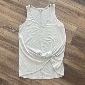 Express One Eleven Gray Sweater-Like Tank Top, Small